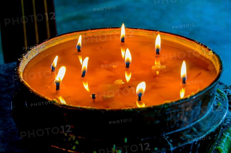 Candles in the Drepung temple