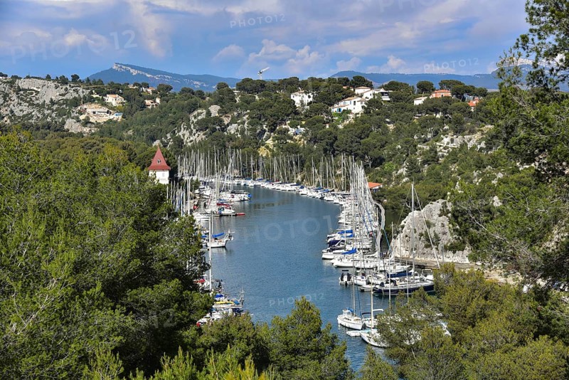 Calanque Port Miou near Cassis on the Cote d'Azur in Provence
