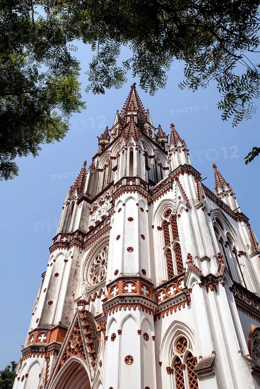 The Church of our Lady of Lourdes built in 1840 is the replica of the Basilica of Lourdes in Tiruchirappalli Trichy