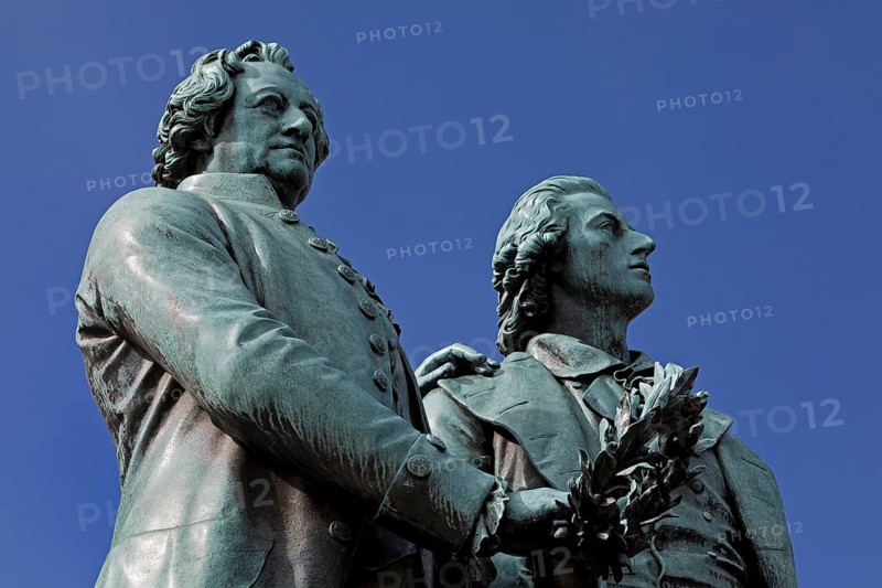 Double Statue Goethe-Schiller Monument by Ernst Rietschel