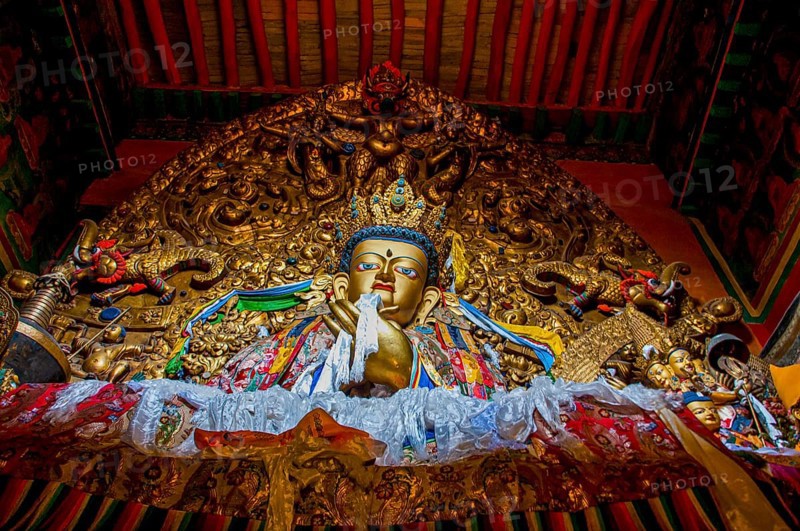 Buddha in the Drepung temple