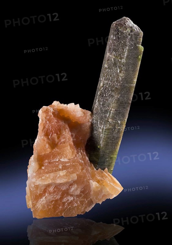 Fluorapatite in Calcite