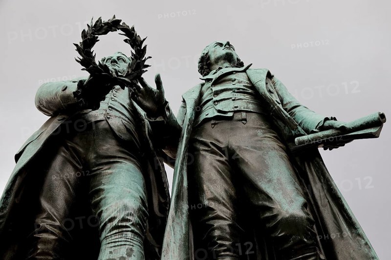 Double Statue Goethe-Schiller Monument by Ernst Rietschel