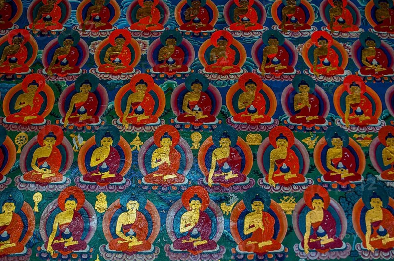 Buddhapaintings in theTashilhunpo monastery
