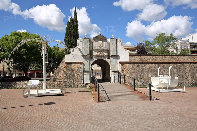 Archway with technical construction