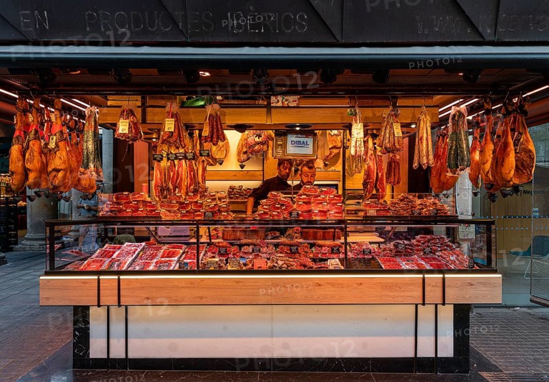 Market stall in the La Rambla market hall