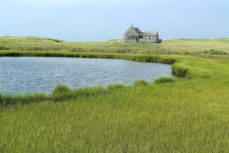 Coastal Grasses and Stilted Dwelling