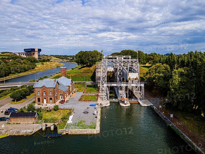 Aerial of Houdeng-Goegnies Lift No 1