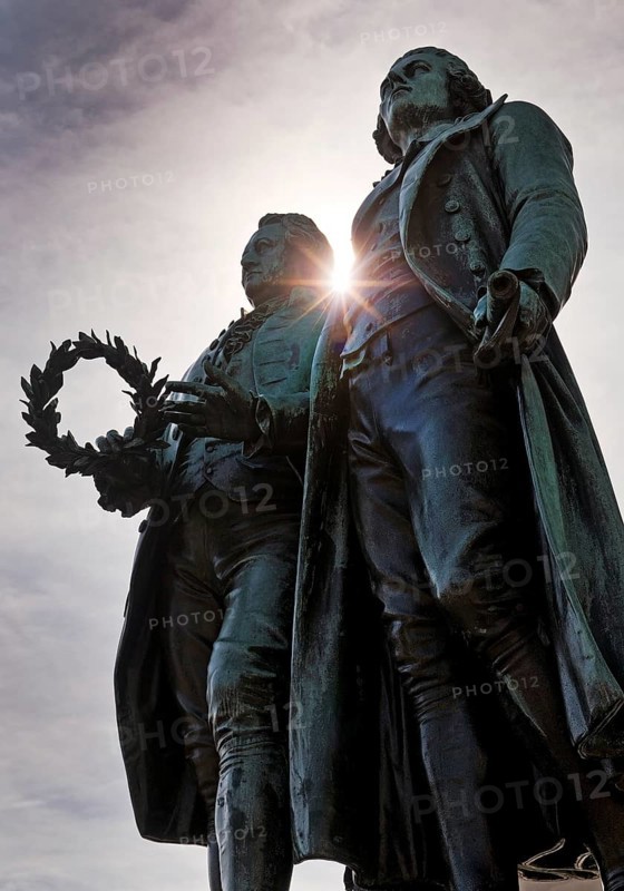 Double Statue Goethe-Schiller Monument by Ernst Rietschel