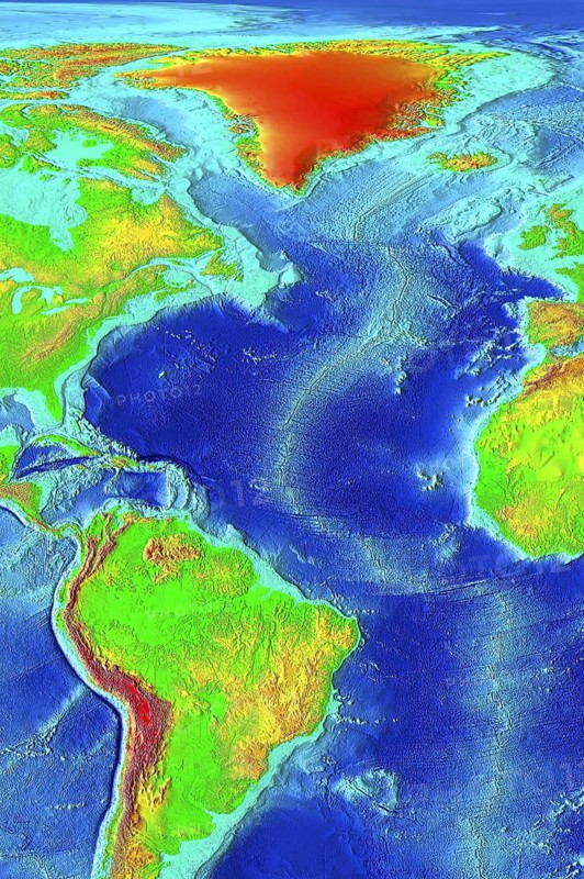 Atlantic Ocean Topography
