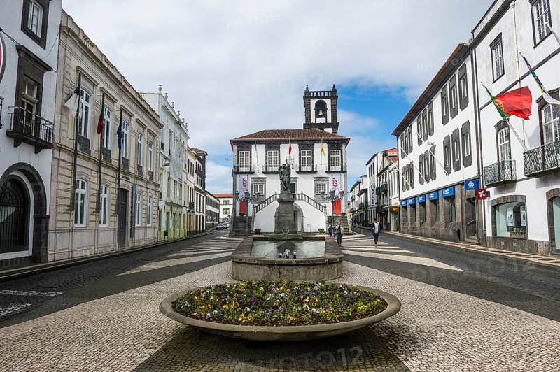 City hall in the historic town of Ponta Delgada