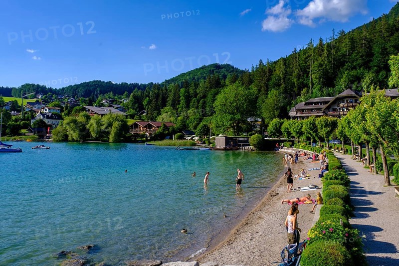 Bathing beach at Lake Fuschl