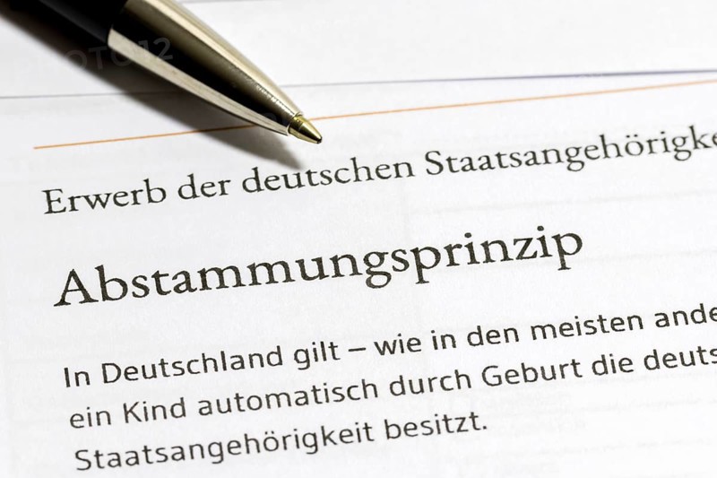 Application for acquisition of German citizenship