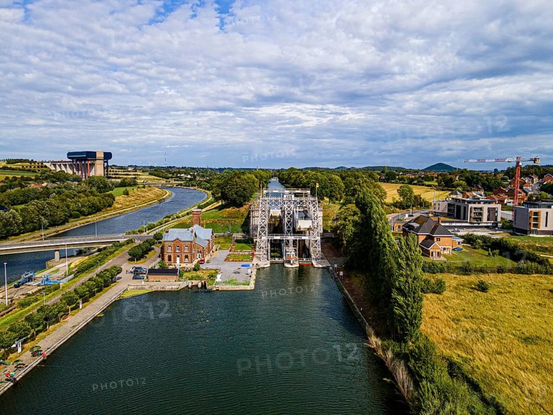Aerial of Houdeng-Goegnies Lift No 1