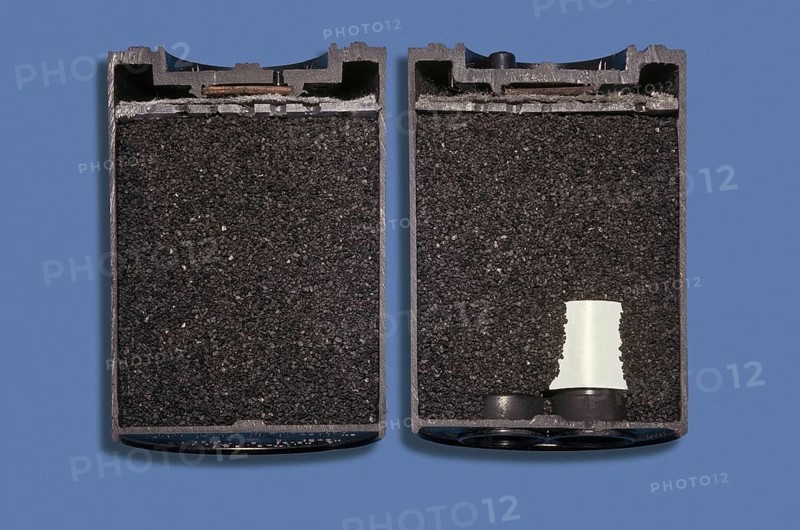Activated Charcoal Water Filter Cross Section
