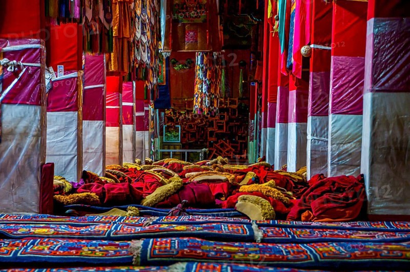 Inside the Drepung temple