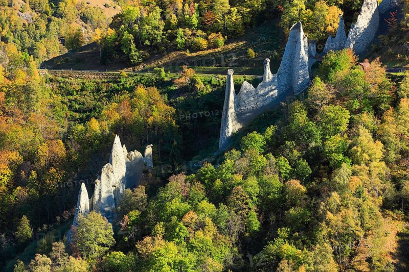 Earth pyramids of Euseigne
