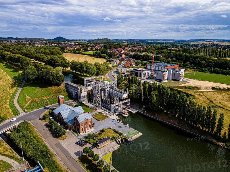 Aerial of Houdeng-Goegnies Lift No 1