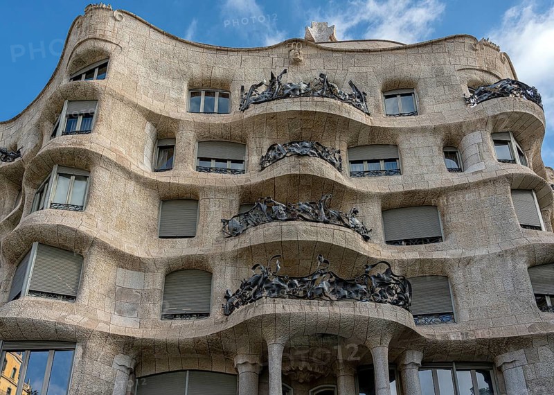 Casa Mila by Antoni Gaudi