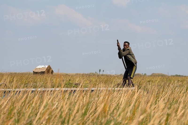Local man on canoe