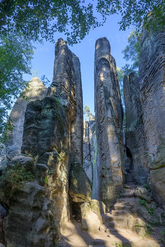 Path through the Prachov Rocks