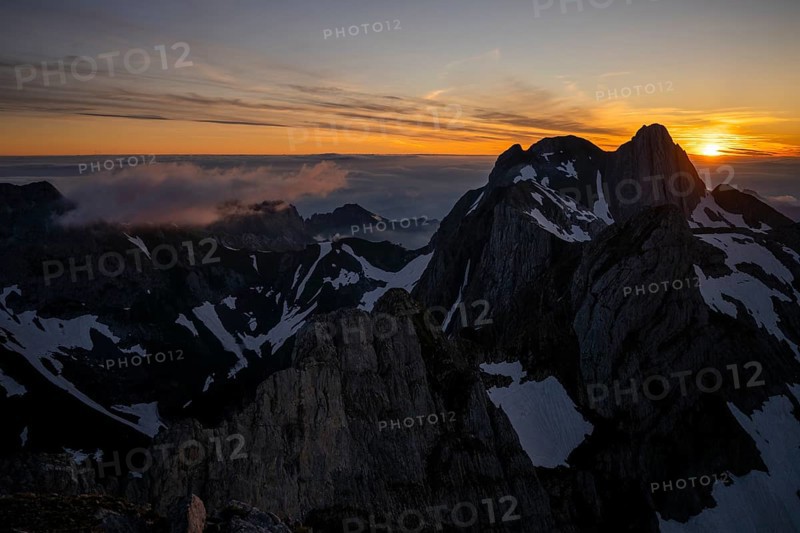 Sunrise over Altmann summit