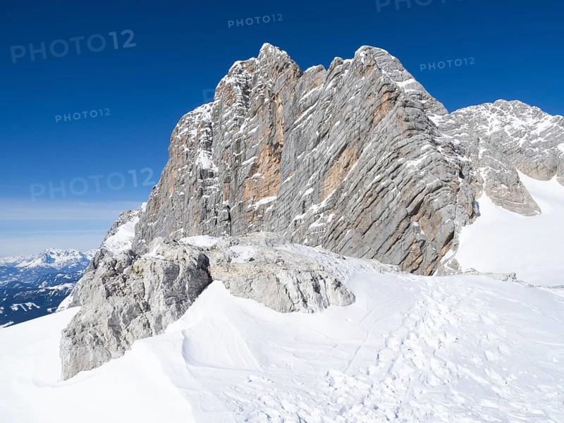 Blue sky over winter landscape