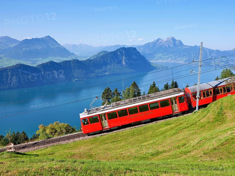 Cogwheel railway up the Rigi