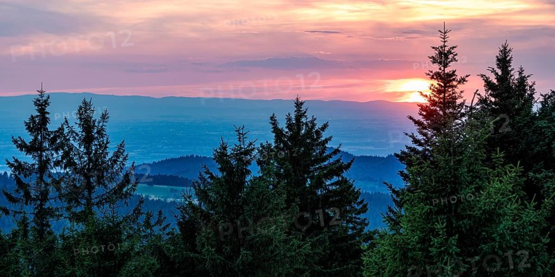 View from Schliffkopf at sunset