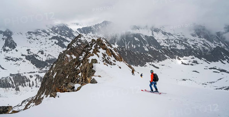 Obere Kraeulscharte with summit Innere Sommerwand