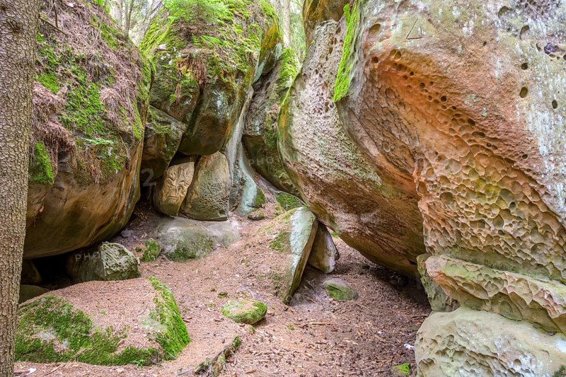 Sandstone rocks of