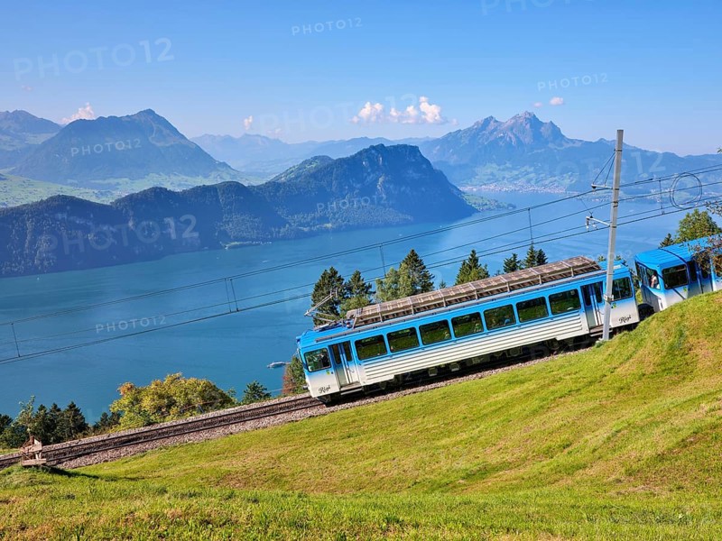 Cogwheel railway up the Rigi