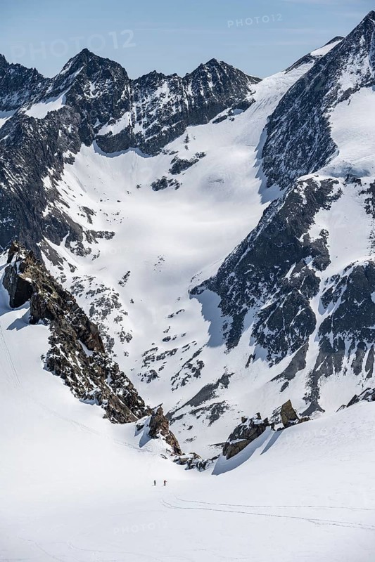 Ski tourers at the Turmscharte