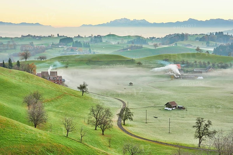 Moraine landscape behind Saentis