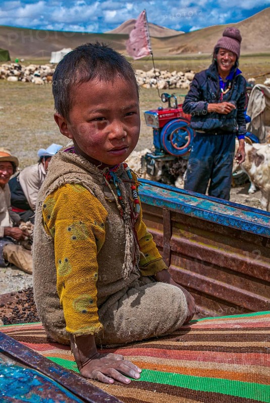 Young tibetan boy