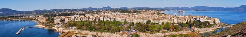 Panorama shot of the whole town