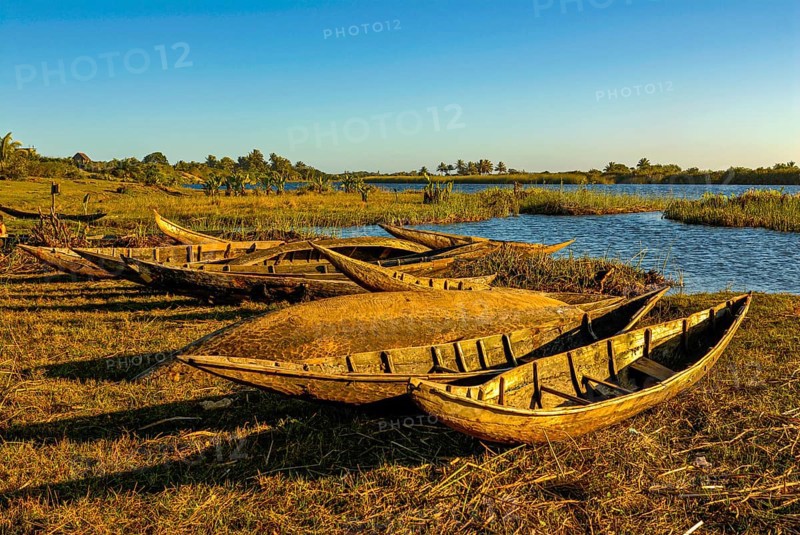 Canoes by the Manakara River