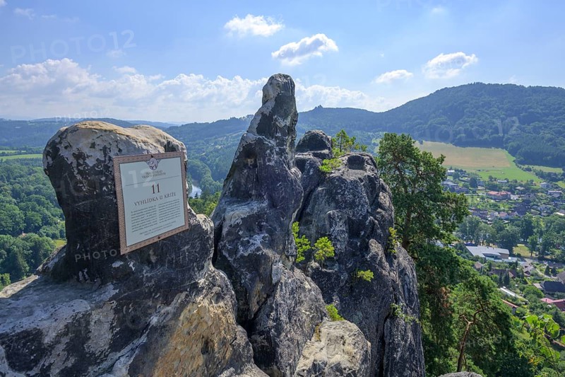 Viewpoint of the rock castle Vranov