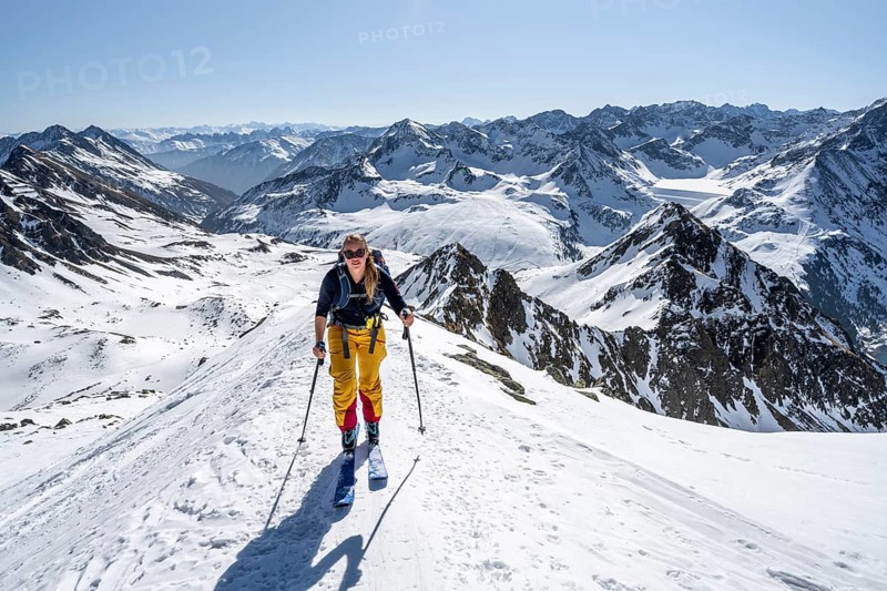 Ski tourers in good weather