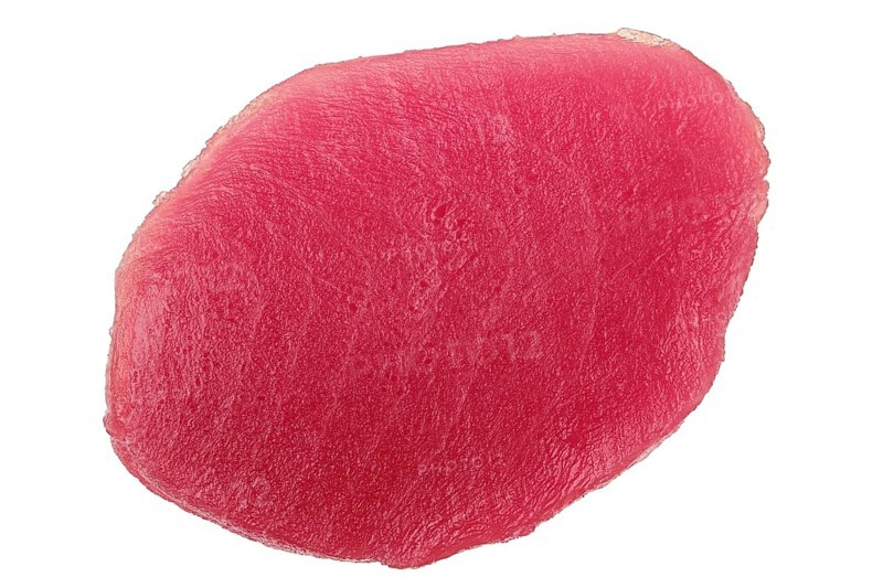 Top view of fresh raw tuna steak