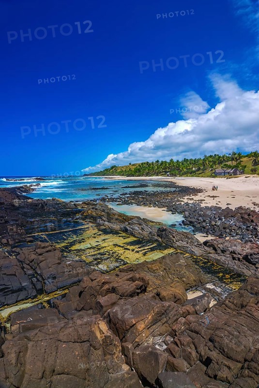 Northern beach Plage du Nord on the island Ile Sainte-Marie although Nosy Boraha