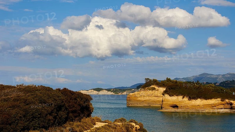 Bizarre rock formations on the coast