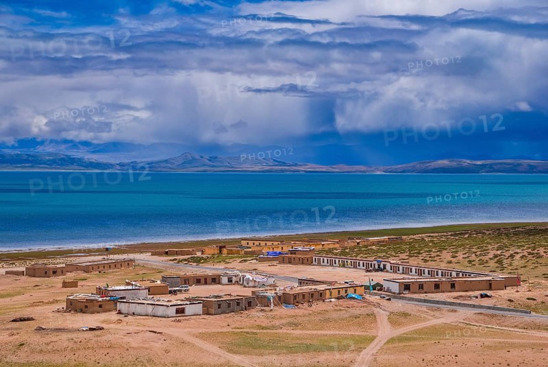 Village on Lake Manasarovar