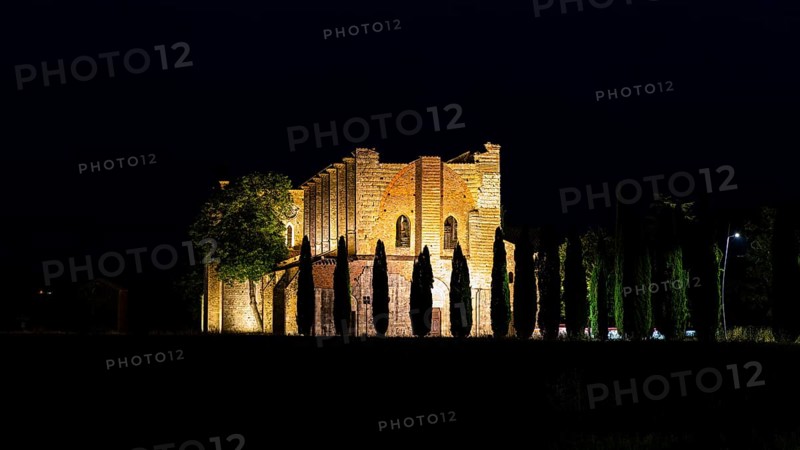 The ruins of the church of San Galgano Abbey