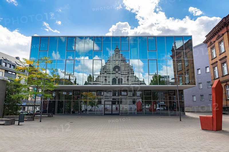 Little square before the Unesco world heritage site the Aachen cathedral