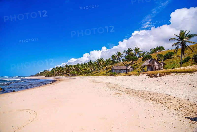Northern beach Plage du Nord on the island Ile Sainte-Marie although Nosy Boraha