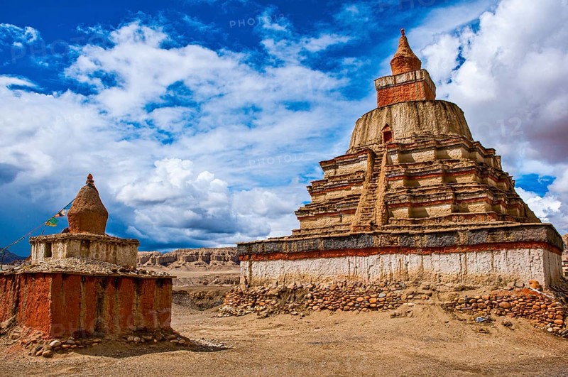 Huge stupa in the kingdom of Guge