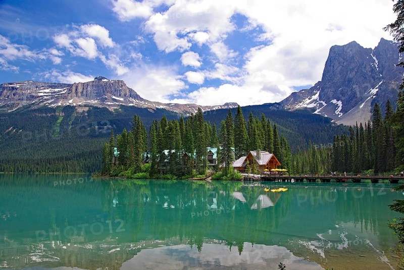 Lake with crystal clear water