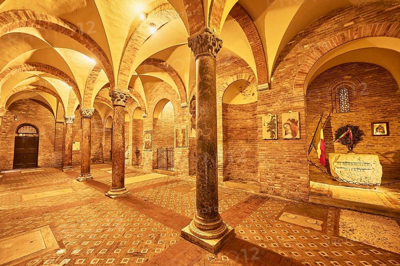 Interior view of the church
