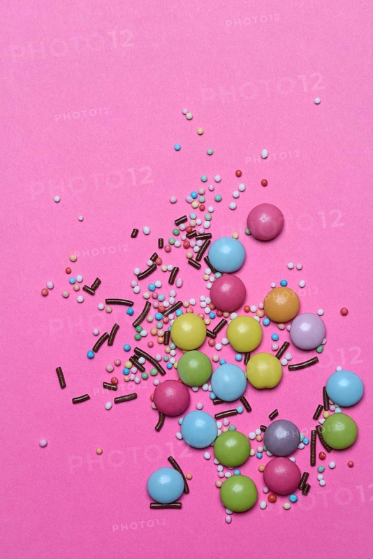 Sugar decoration- chocolate lentils